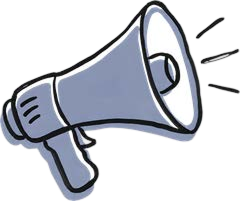 Megaphone icon, decorative