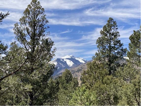 Scenic view of the Sierra Blanca Mountains, Ruidoso, NM
